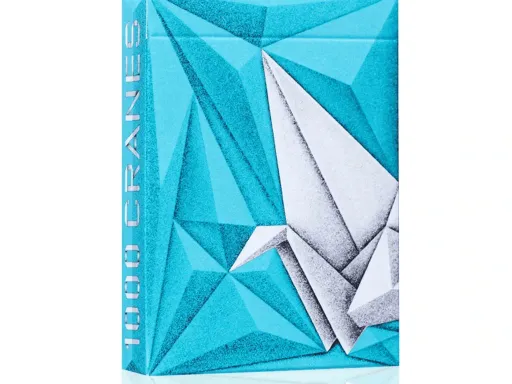 The 1000 Cranes was one of the most artistic decks produced by Riffle Shuffle and the collectable playing cards are now back in a fresh new color way.The 1000 Cranes V2 by Riffle Shuffle playing