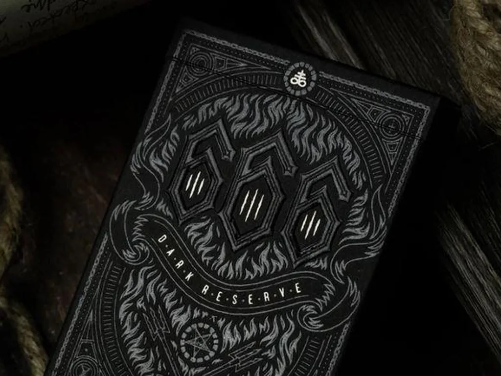 666 Silver Dark Reserve Playing Cards 1