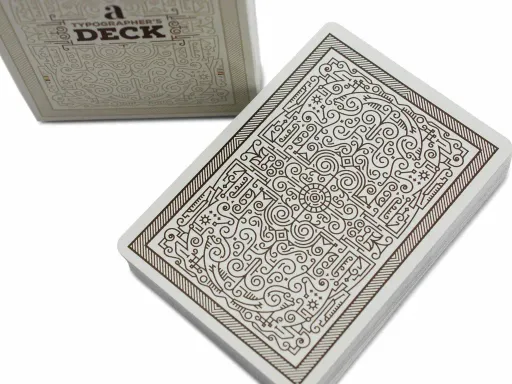 A dazzling banquet of fonts and colors, A Typographer's Deck is a true feast for the eyes. The deck springs from the fertile imagination of celebrated Turkish artist Furkan Sener, who labored to design 54