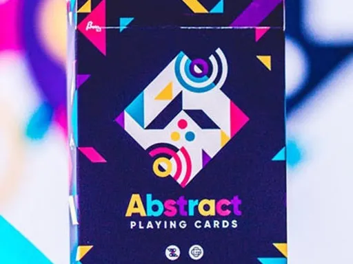 Abstract Playing Cards Limited to 3,000 only, printed in Belgium by Cartamundi!!Abstract is a fresh, colorful and ABSTRACT designer's deck of playing cards made for cardists, occasional magicians, and any card enthusiast!Bright, geometric, outstanding and