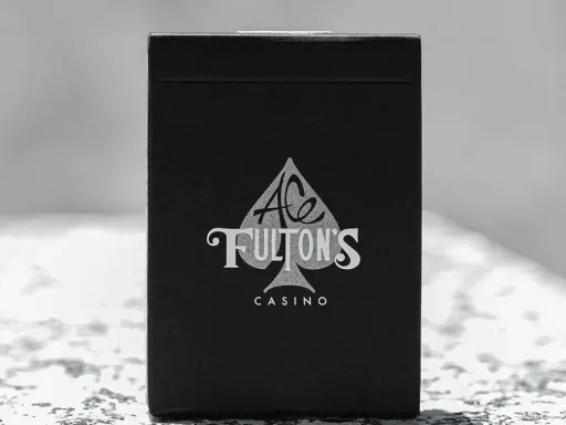 Ace Fulton's playing cards marks a decade of producing Fulton's Playing Cards and released their Fulton's 10 Year Anniversary Playing Cards line up.These Vintage Back Midnight Fuel Ace Fulton's 10 Year Anniversary playing cards features