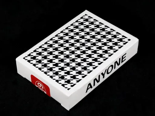 Black Houndstooth by Anyone Worldwide is a limited edition release of only 1000 decks. The striking black and white pattern creates amazing Cardistry visuals and captivating Magic performances. The Houndstooth pattern continues onto the court