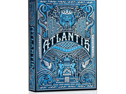 The Atlantis Playing Cards by Riffle Shuffle are the latest playing cards from their kickstarter campaign line up.These limited edition playing cards are based on the legend of the City of Atlantis and are designed