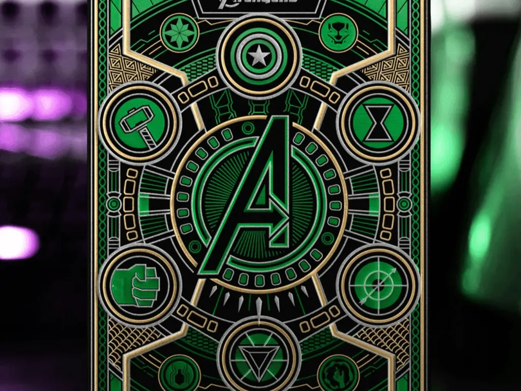 Avengers Playing Cards Green Edition 1