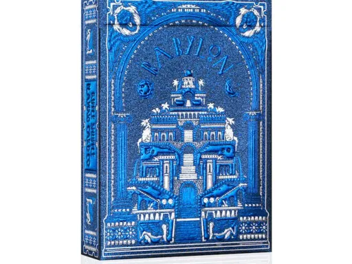 The Babylon playing cards explores the wonders, mysteries, and legends of the ancient city of Babylon and are designed by Studio Muti.The Babylon Cerulean Blue Edition is inspired by one of the Seven Wonders of