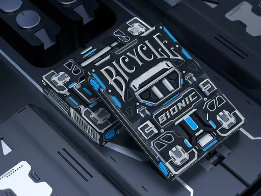 Designed by Elite Playing Cards, Bicycle Bionic pays tribute to freedom fighters of the past, present, and future. Amid the world's paranoia of AI technology and the rise of robots, a group of technology freedom