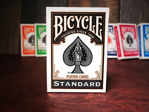 Bicycle&reg; Black Rider Back Playing Cards bring an elegant touch to any Magic or Cardistry performance. The timeless and classic Rider Back design is now available in a sophisticated black color. The deck includes 2