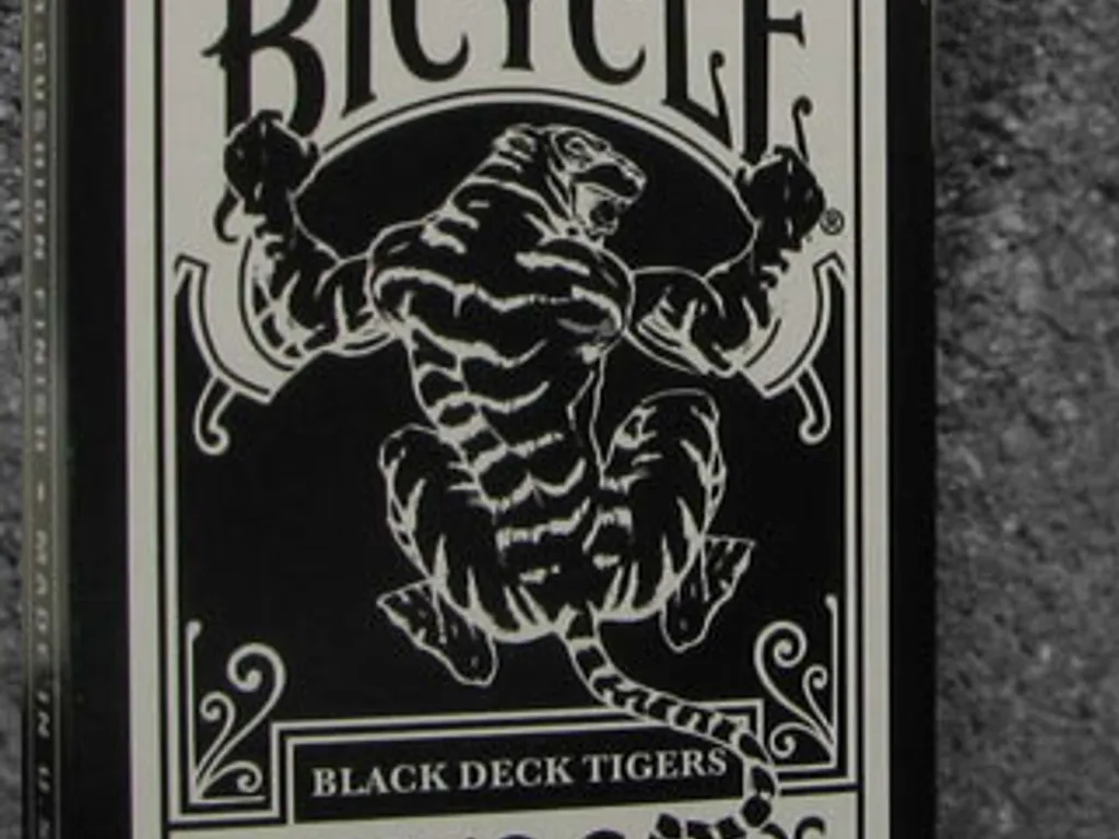 Bicycle Black Tiger Deck 1