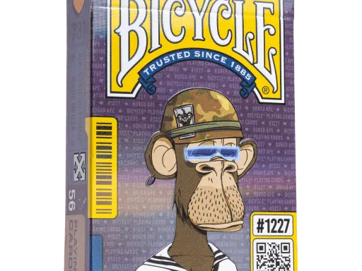 Bicycle Bored Ape Playing Cards are amongst the most unique deck of cards ever produced by the United States Playing Cards Company.Inspired by the crypto hype that rocked the world, these Bicycle Bored Ape playing