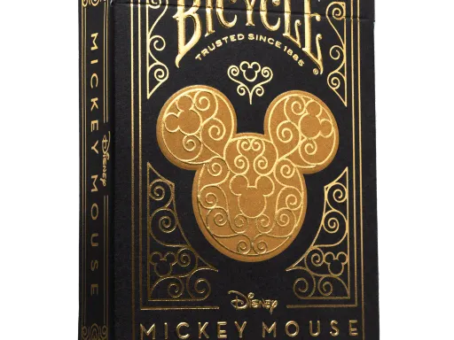 Bicycle Disney Mickey Mouse Black and Gold Playing Cards Thumbnail 1