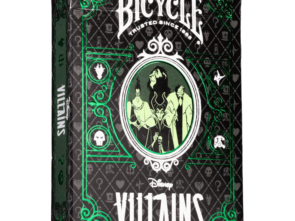 Bicycle Disney Villains Playing Cards - Green 1