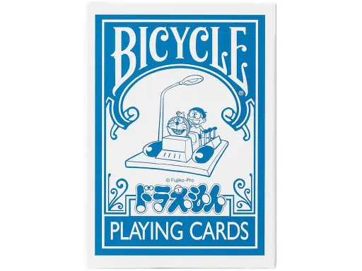 Exclusively released for the Japanese market in 2020 these Bicycle Doraemon Playing Cards are one of the most sough after custom bicycle decks.Made in collaboration with the world-famous Doraemon cartoons this bicycle branded deck of