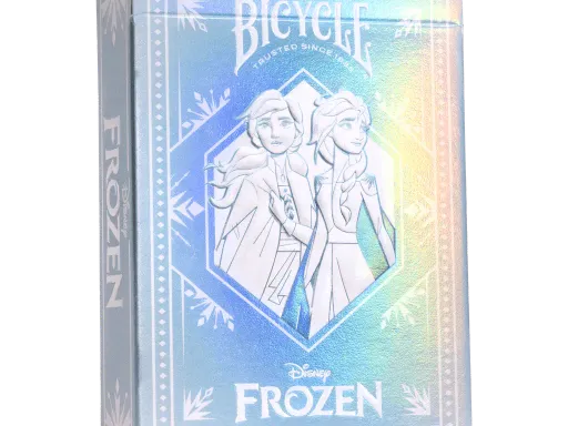 Bicycle Frozen Playing Cards are officially licensed by Disney and feature all your favourite characters from their iconic cartoon Frozen.USPCC makes premium quality playing cards including the Bicycle Cards.Explore the magical world of Arendelle with