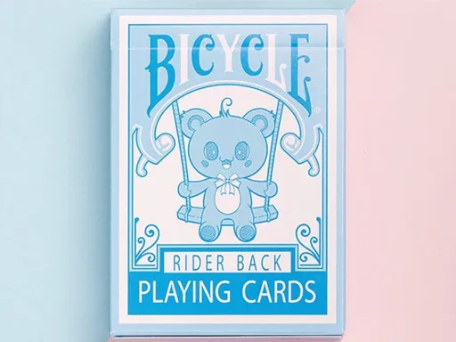 Bicycle Lovely Bear Playing Cards - Light Blue (Limited Edition) Thumbnail 1