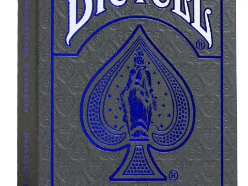 Bicycle Metalluxe Cobalt Rider Back Playing Cards - Blue Thumbnail 1