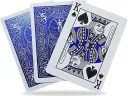 Bicycle Metalluxe Cobalt Rider Back Playing Cards - Blue Thumbnail 3