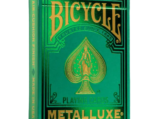 Bicycle Metalluxe Green 2022 Playing Cards Thumbnail 1