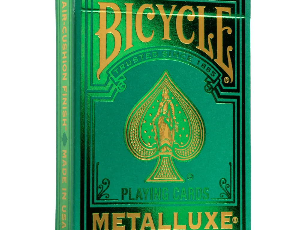 Bicycle Metalluxe Green 2022 Playing Cards 1