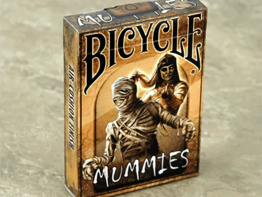 Created in 2016 the Bicycle Mummies was one of the first playing cards by Collectable Playing Cards that were inspired by the dark legends of Ancient Egypt.The Bicycle Mummies Playing Cards feature unique and haunting