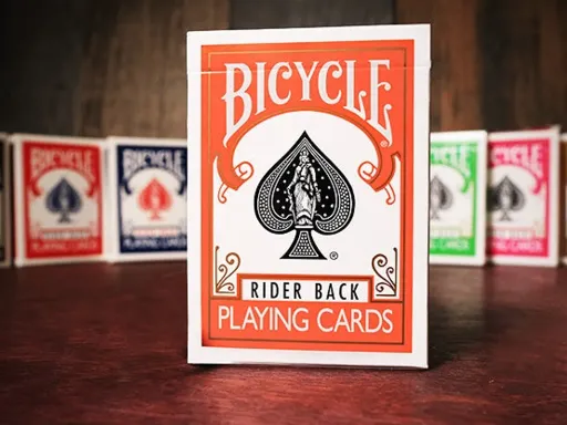 Bicycle Orange Rider Back Thumbnail 1