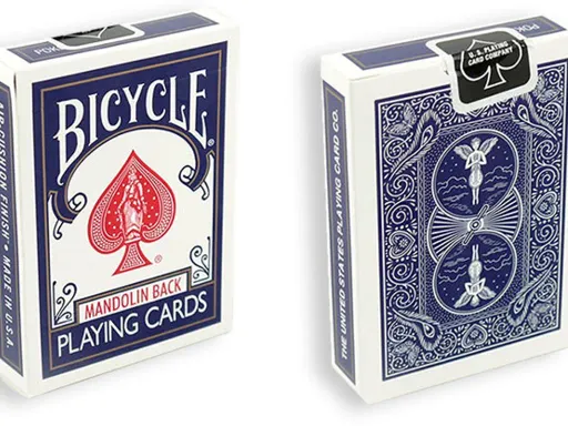 The Mandolin deck is the only Bicycle® brand deck that has amazing flexibility in gaffs and is purposely designed to look similar to the Bicycle® Rider Backs. They are traditionally cut and have a premium