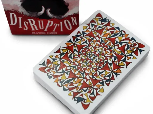 Get ready for the most fun you'll ever have with a playing deck -- the Disruption Deck. This messy mumble jumble will keep your eyes busy as you scan through the detailed colored design. Printed