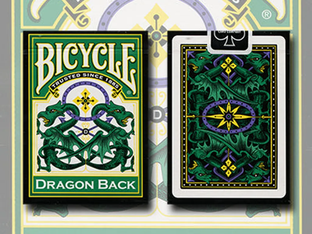 Bicycle® Green Dragon Back 1