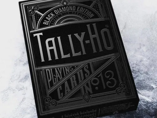 Black Diamond Tally Ho Playing Cards by Kings Wild Project Thumbnail 1