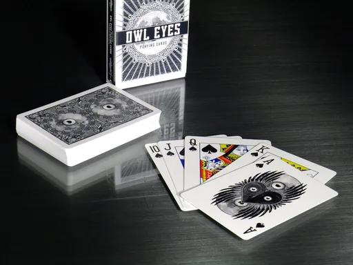 Black Owl Eyes Playing Cards Thumbnail 1