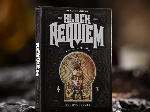 Stockholm17 is responsible for some of the worlds most luxurious playing cards and these Limited Edition Black Requiem Counterspell playing cards are one of the best cards we have seen this year!As the Regular Requiem