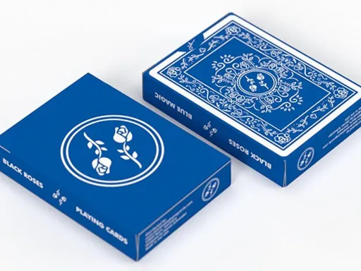 Black Roses Blue Magic Playing Cards Thumbnail 1