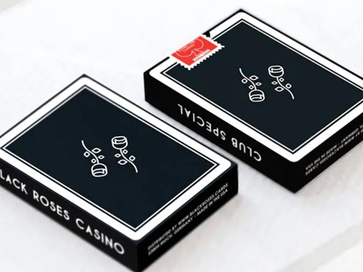 LIMITED EDITION: Only 1000 printed! Will NOT be reprinted. Numbered custom seal. The limited Black Roses Casino Playing Cards comes with the finest casino card quality, manufactured by the US Playing Card Company. Premium crushed