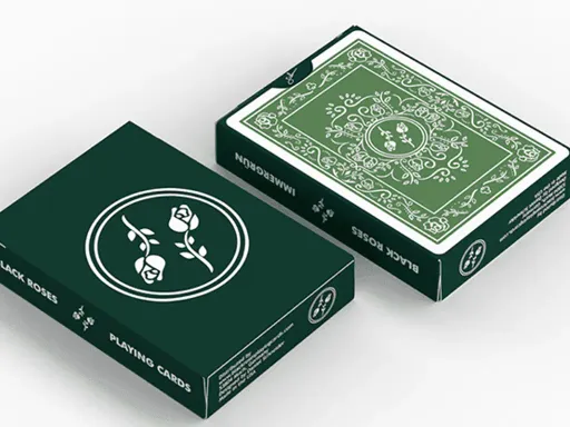 Black Roses Immergrün Playing Cards Thumbnail 1