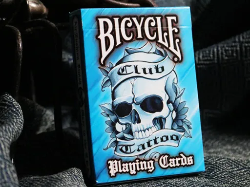 Blue Bicycle Club Tattoo Playing Cards Thumbnail 1