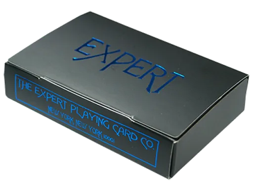 Blue Packet Jacket 2.0 by Expert Playing Card Company Blue Packet Jacket: super-sized, sturdy case for protecting card decks, beautifully printed with foil stamping, ideal for collection or travel.