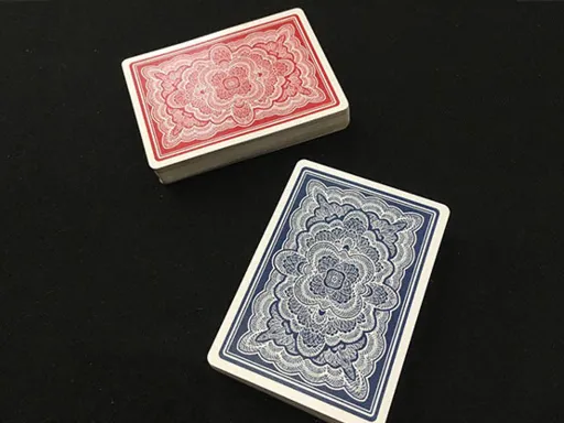 Blue Ribbon "Rosette Back" Playing Cards were originally printed in 1916 by The Morgan &amp; Company, and have now been revamped as Blue Ribbon 323 Playing Cards. The design was meticulously redrawn by the talented