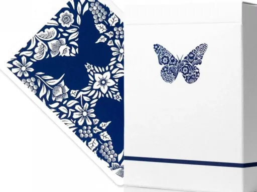 Blue Workers Edition Butterfly Playing Cards Thumbnail 1