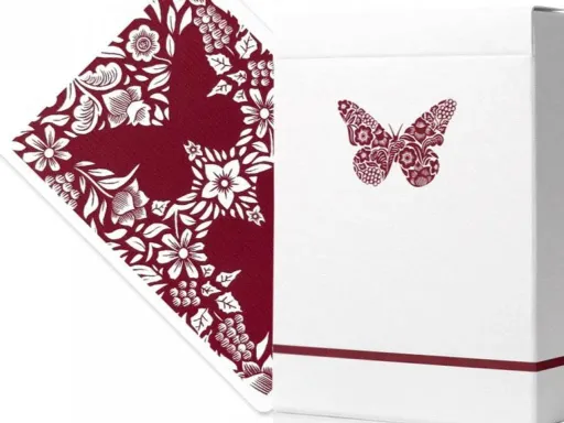 The Butterfly Playing Cards Workers Edition features a classic Butterfly design that is now surrounded by a white border. Every deck has an instructional card and a link to a 30-minute tutorial that explains the