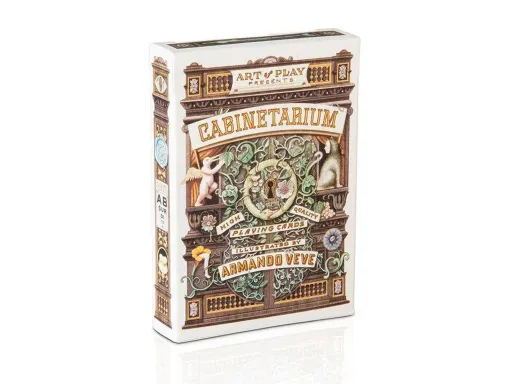 Art of Play is responsible some of the most intriguing and beautiful playing cards ever produced.The Cabinetarium Playing Cards by Art of Play adds to their line up of timeless playing cards. Featuring 55 original