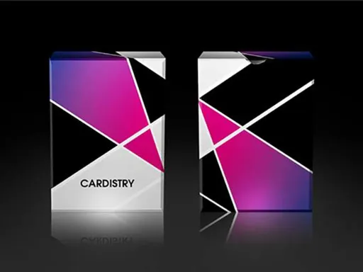 The combination of purple and black with this beautiful geometric design result in a breathtaking deck for Cardistry. Cardistry Purple 1st Edition Playing Cards are perfect for flourishes, fans, ripples, and spreads. The premium stock