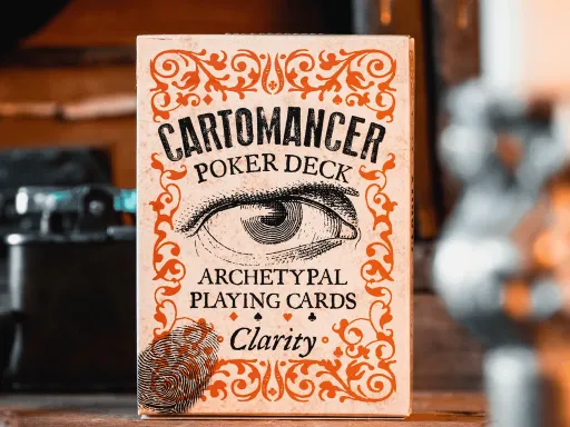 After almost 4 years Alain Benoit from Cartomancer Playing Cards introduced the new Cartomancer Duality series.The Duality Cartomancer cards consist of two fully customized packs that together make a set and complement each other like