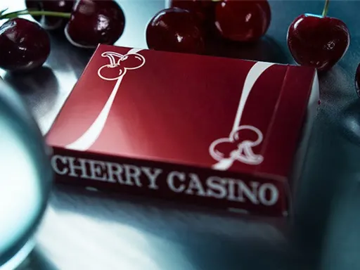 Back by popular demand, the Cherry Casino playing cards return in Reno Red! This latest addition to the Cherry Casino series features a striking dark red color paired with the iconic Cherry Casino design that