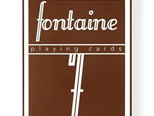 Fontaine Chocolate Edition was released at Cardistry Con 2019 and was very well received by the attendees. The deep brown back design has the iconic Fontaine F pattern which are two mirrored Fs that will