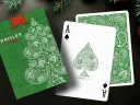 Christmas Playing Cards - Paisley Metallic Green Thumbnail 2