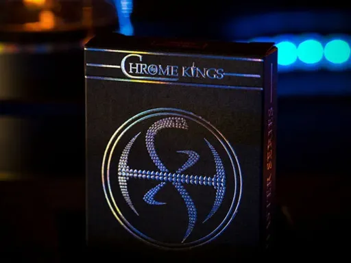 CHROME KINGS - The most VIRAL Custom Playing Card Deck of modern times just got a Luxury MASTER SERIES LIMITED EDITION with a HOLO FOIL BOX!The original AMAZING Chrome Kings deck designed in unbelievable detail