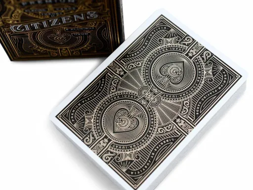 Luxurious and breath-taking are the only words needed to describe the Citizens card deck by Theory11. These playing cards are amazing in every way, from their beautiful illustrations to magnificent colors. Designed by Kevin Cantrell,