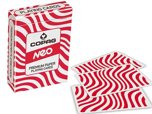 Printed on Cartamundi's TRUE LINEN B9 FINISH, COPAG Neo Series creates optimal handling and ease of use. Waves will enhance any magic or cardistry performance with it's amazing handling and bright colorful design. The TRUE