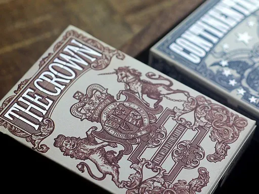 Released in 2014 the Independence Playing Cards series by Kings Wild Project were inspired by the American Revolution and consists of two decks representing both the Continentals and Crown. The Crown Playing Cards features beautiful