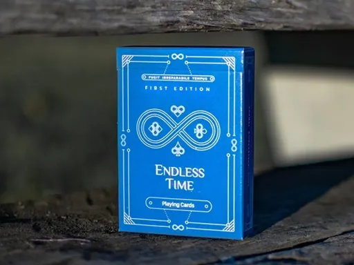 Endless Time Playing Cards reminds us how fast our time passes by. On one side we have an abundance of time left, but on the other side time passes by so fast we cannot even