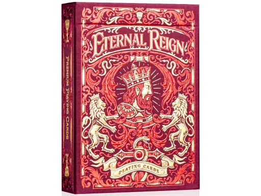 Produced by Riffle Shuffle and designed by Dhamas Adhitya, Eternal Reign Playing Cards will take you back to the medieval times! This deck tells the story of a medieval kingdom that is ruled under the